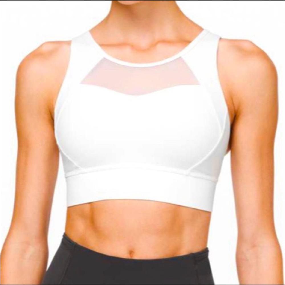 Black lululemon breathe it in bra, size 6